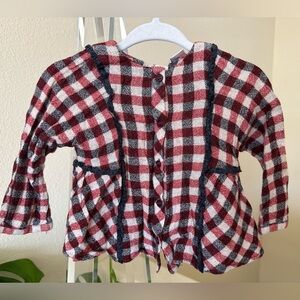 Adorable Zara plaid button